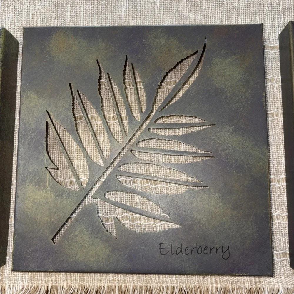 3 Vtg 2004 Michael Alan Designs Wall‎ Mount Decor Boxed Botanicals 8